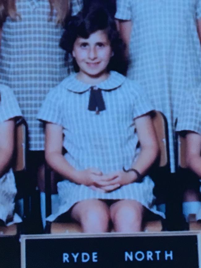 Gladys Berejiklian at North Ryde Public School in 1980.