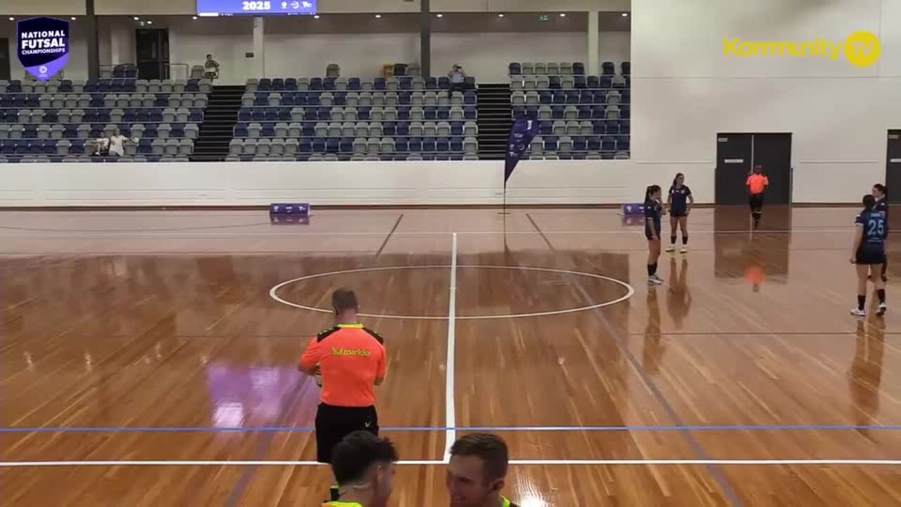 Replay:  Football NSW Lightning v Football West (Open Women QF)  - 2025 National Futsal Championships Day 4