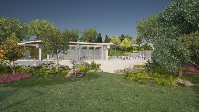 Designs for a new arts and cultural space as part of plans at the Boomerang Farm in the Gold Coast hinterland.