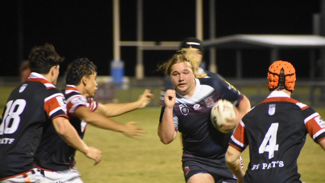 St Pat's defeated Mackay SHS in the opening round of the Aaron Payne Cup. Jesse Walsh. Picture: Matthew Forrest.