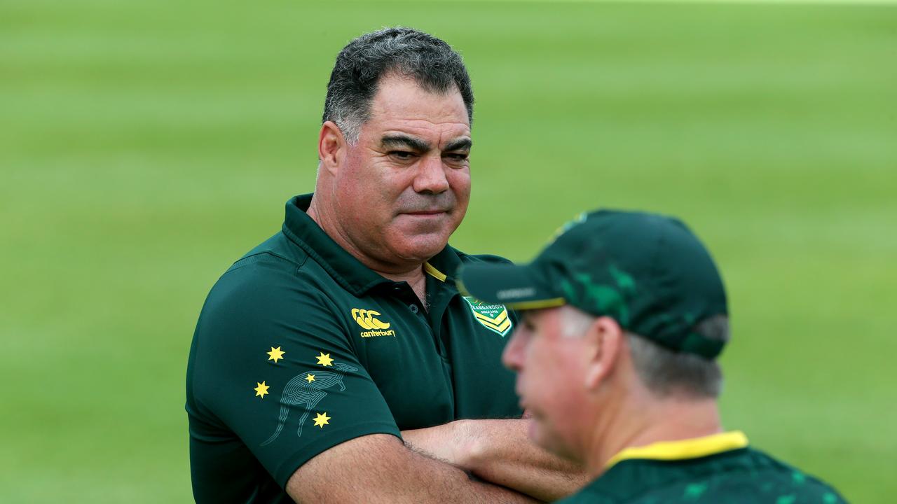 Kangaroos coach Mal Meninga. (AAP Image/David Clark).