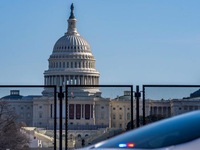 Police have been called to investigate a suspicious package eight kilometres from the Capitol and White House. Picture: Allison Robbert/AFP