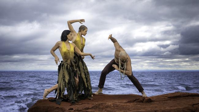 Jordan O'Davis, Jada Narkle and Luke Currie Richardson will perform in Guuranda, by Jacob Boehme. Picture: TJ Garvie