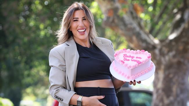 Denise Poupouzas of Nikos Cakes. She has had a tough fertility journey but is now pregnant after undergoing IVF. Picture: David Caird