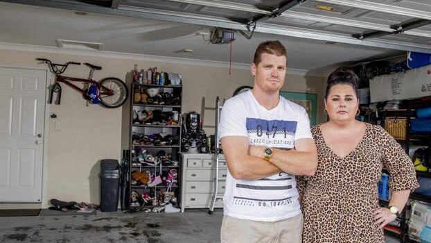 Brazen thieves have broken into the locked garage of Pacific Pines couple Phil and Melissa Morey and stolen their two cars. Pic: Jerad Williams