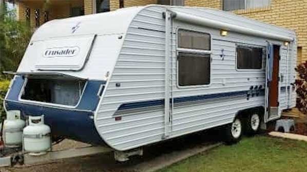 The stolen 2007 Dreamhaven Crusader caravan bearing Queensland registration 764QOD. Picture: Supplied.