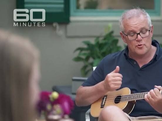 Scomo's ukulele rendition of "April Sun in Cuba" turned a few heads.