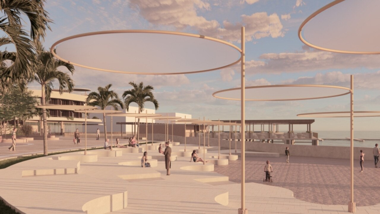 Public open space created for the new development at The Spit on the Gold Coast.