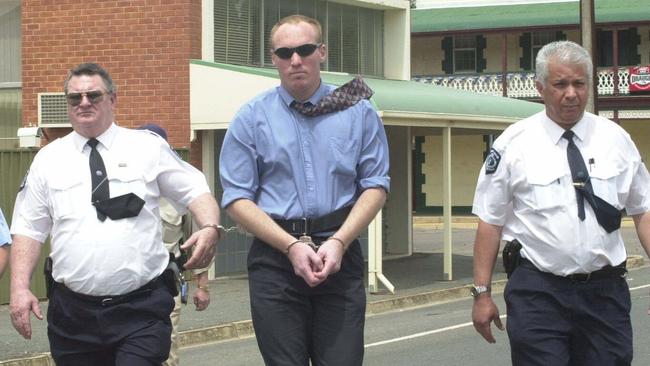 Robert Joe Wagner during a jury visit at Snowtown during the court case. Picture: Michael Milnes 