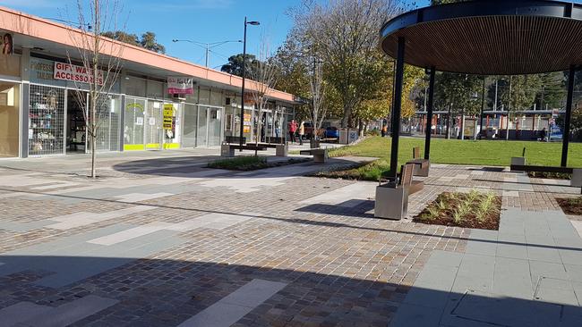 Croydon Town Square could be used for outdoor dining to revitalise Croydon Main Street this summer. Picture: Kiel Egging.