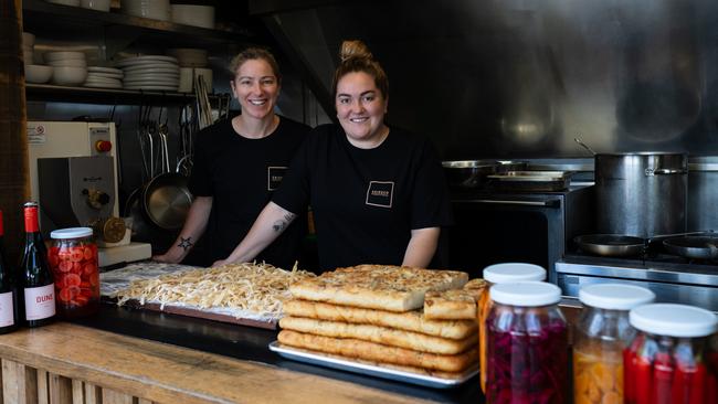 Chiosco manager Daile Moyle and chef/owner Olivia Pizzirani-Rand. Picture: Raef Sawford/DarkLab