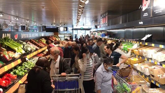 Coronavirus panic buying in Sydney