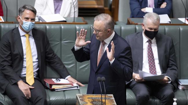 Prime Minister Anthony Albanese during Question Time. Picture: Gary Ramage