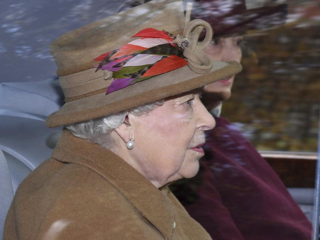 Britain's Queen Elizabeth II on Sunday ahead of the family meeting. Picture: Joe Giddens/PA via AP.