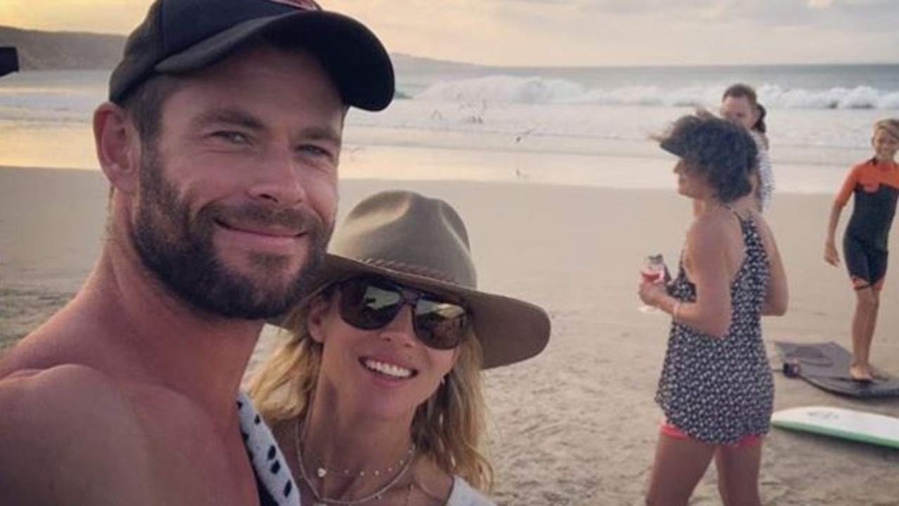 Byron Bay has attracted a load of celebrities to the town like the famous Hemsworths. Picture: Instagram