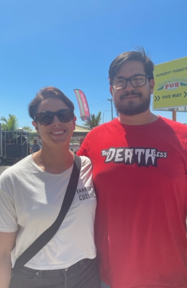 Rhiannon Decosta and Jason Ralph at the Chilli Festival 2023.