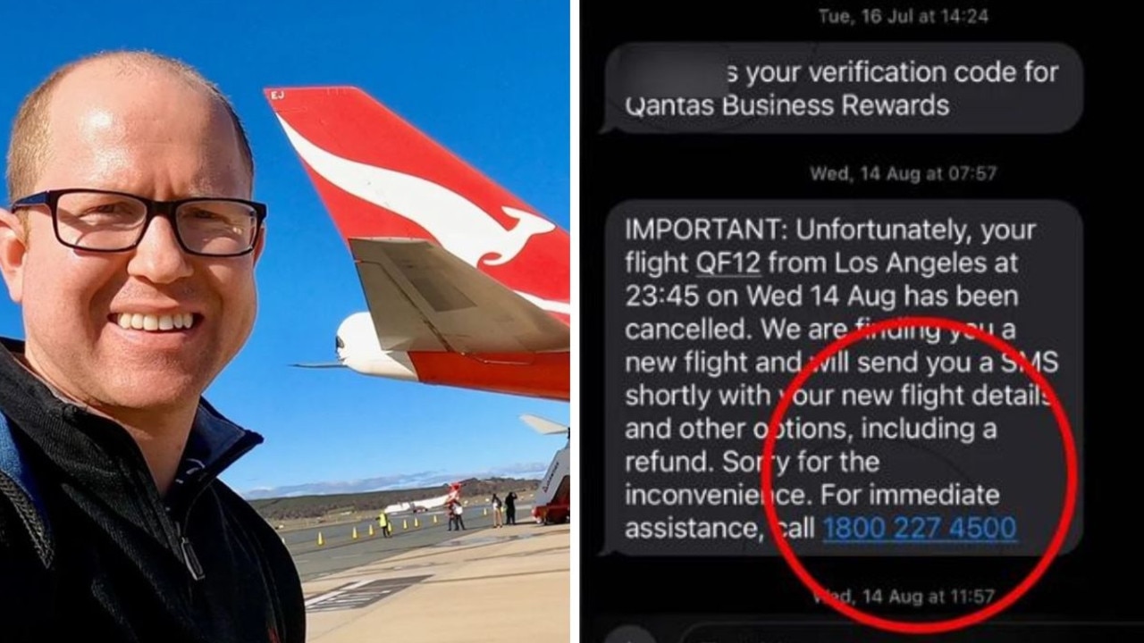 Qantas text you never want to open