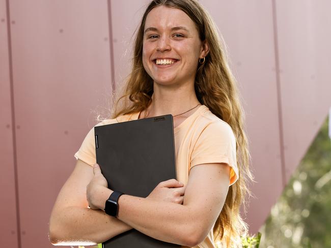 Griffith University student Lucinda Wojtaszak. Picture: Nigel Hallett