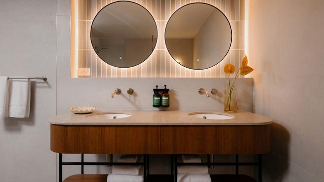 An ensuite at the Crowne Plaza Adelaide Mawson Lakes. Picture: Supplied