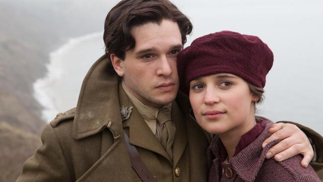 Tears ... Kit Harrington and Alicia Vikander star in Testament Of Youth.