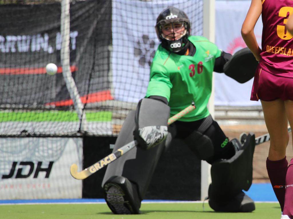 Sunshine Coast hockey star Jorja Chilton in action.