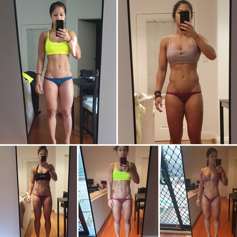 The personal trainer made a promise to her boyfriend that she will change her poor lifestyle habits, and she kept her word. Picture: Instagram/MichellePilao