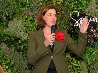 KINDY FUNDRAISER: Deb Frecklington lights up the room at the Spring Soiree in Dalby. Picture: John Flynn