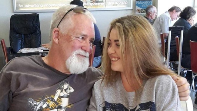 Hannah Atherton, 19, was the pillion passenger on her 60-year-old father Alan Atherton’s Harley Davidson as part of a birthday ride when tragedy struck about 10.25am on Monday April 18. Picture: Facebook