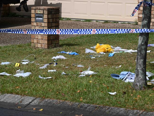 The scene where Emma Lovell was fatally stabbed at her North Lakes home