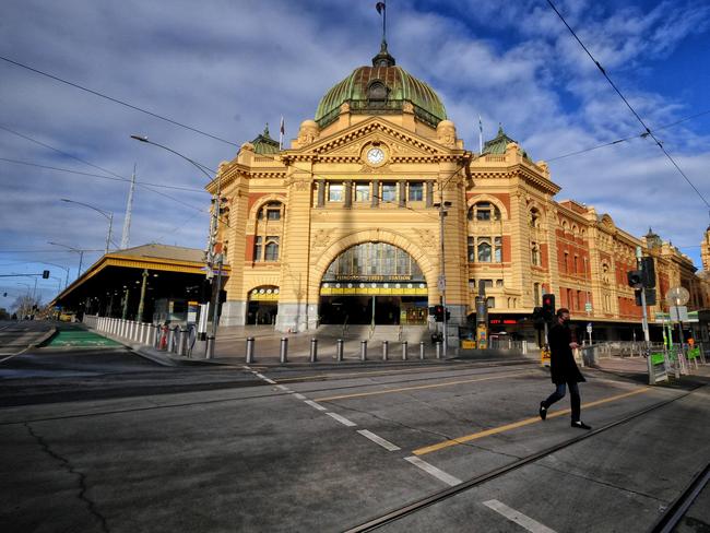 Flinders Street Station. Picture: Luis Ascui