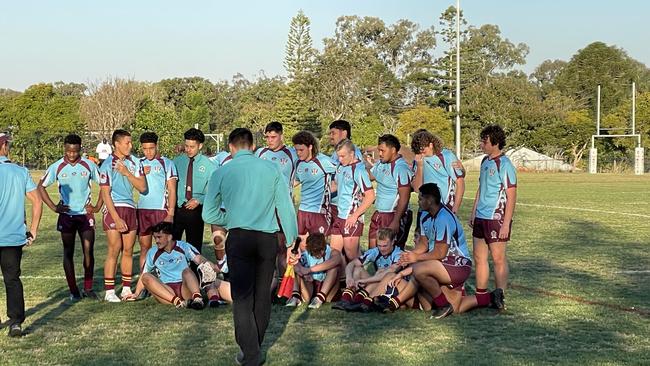 The Keebra Park SHS reserves reflect on a win.