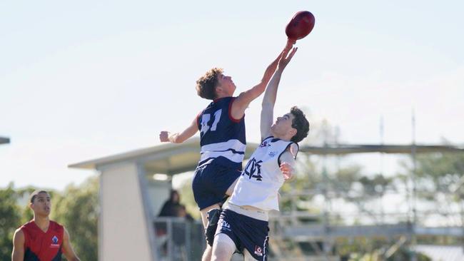 SOCIAL MEDIA IMAGE DISCUSS USE WITH YOUR EDITOR - St Andrew's players in action at the AFLQ Secondary Schools Gala Day at Maroochydore. Picture: St Andrew's Anglican College Facebook
