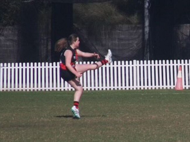 Emma Byrne of the North Shore Bombers in the Women's U20s grand final. Picture: Contributed