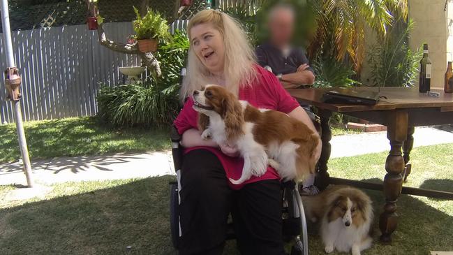 Ann Marie Smith with her dogs Maggie and Deana in 2011. Picture: SA Police