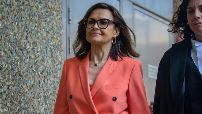 Lisa Wilkinson leaves the Federal Court in Sydney. Picture: NCA NewsWire / Christian Gilles