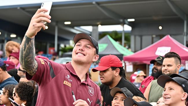 The Eels are set to receive a boost with J'maine Hopgood to be released early from Origin camp. Picture: Emily Barker/Getty Images