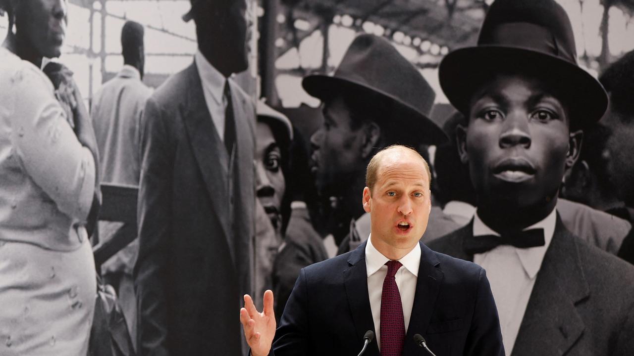 Prince William, Duke of Cambridge speaks during the unveiling of the National Windrush Monument at Waterloo Station. Picture: Getty Images