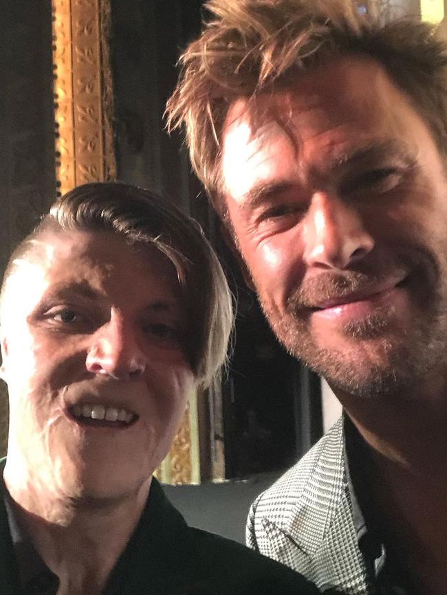 Spencer Connelly with Chris Hemsworth at the Sydney launch of Furiosa A Mad Max Saga. Picture: Instagram