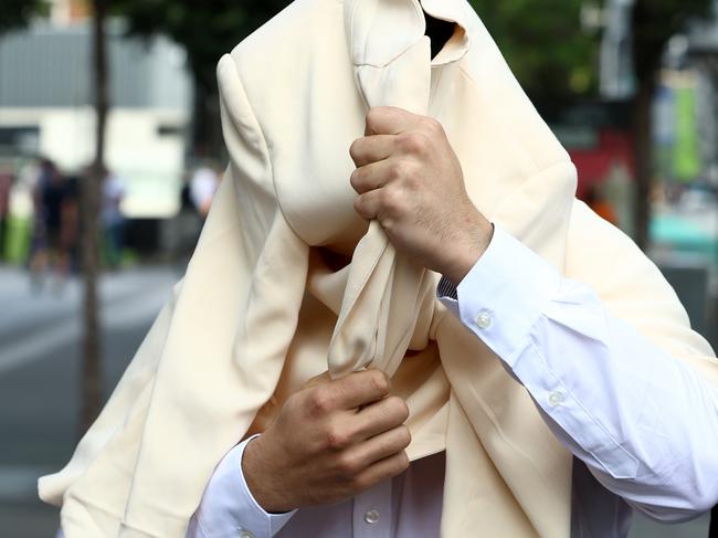 A juvenile busted with almost 3kgs of meth leaves the Brisbane Supreme Court with his solicitor Neesha Maidwell (juvenile can not be identified) Brisbane Wednesday 17th April 2024 Picture David Clark