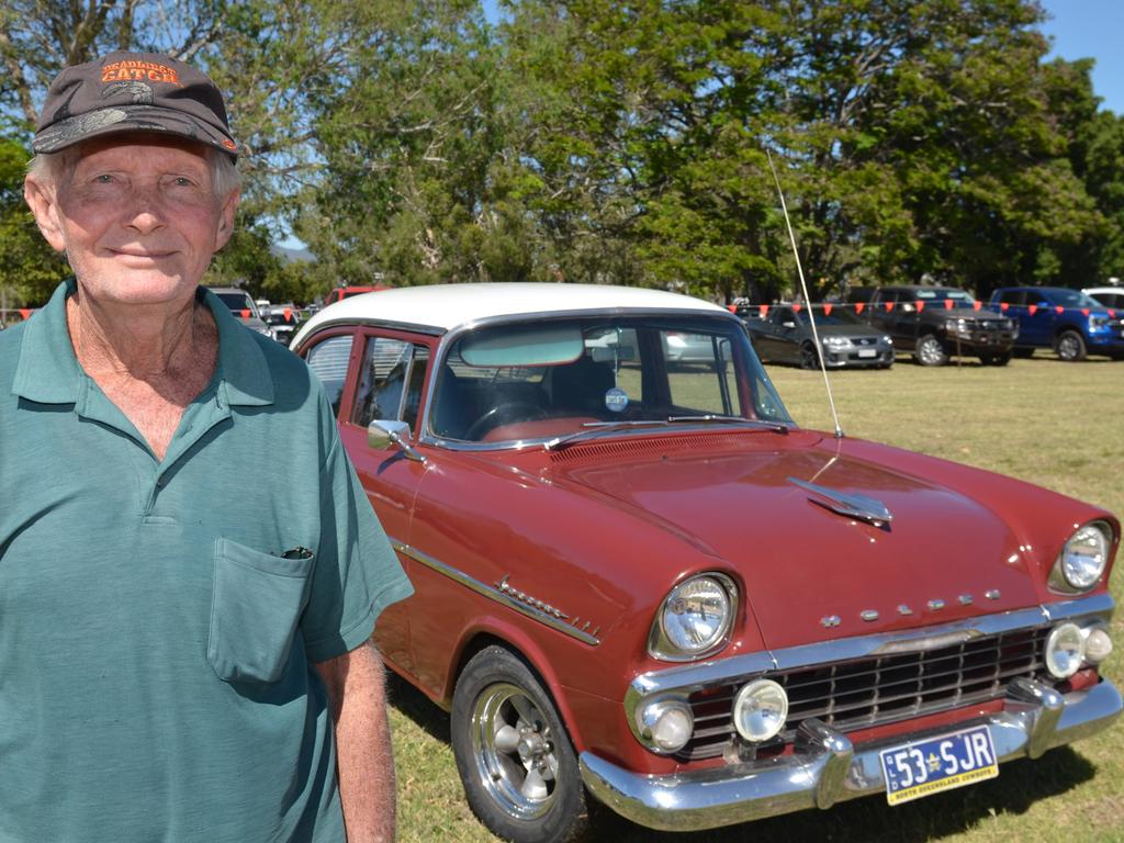 2023 Townsville Swap Meet: Stan Redhead with his '62 Holden EK sedan