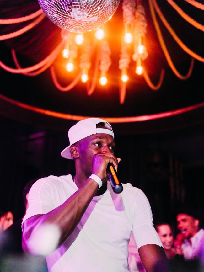 The world’s fastest human, Usain Bolt, turns DJ at Club 23.