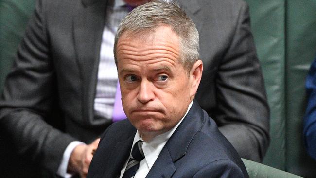 Leader of the Opposition Bill Shorten during Question Time. Picture: AAP