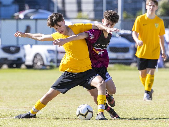 Ryan Rivett in the Queensland Schools Premier League Football match between Marsden and Corinda at Darra, Thursday, July 30, 2020 - Picture: Richard Walker