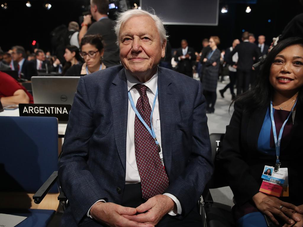 Sir David Attenborough issued a dire warning at the UN climate change summit. Picture: Sean Gallup/Getty Images