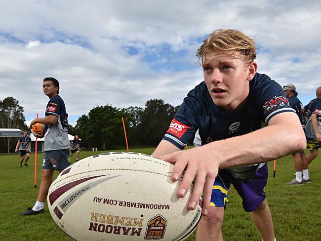 Zac Lamont pictured with Mountain Creek High School. He will play for Townsville in 2023.