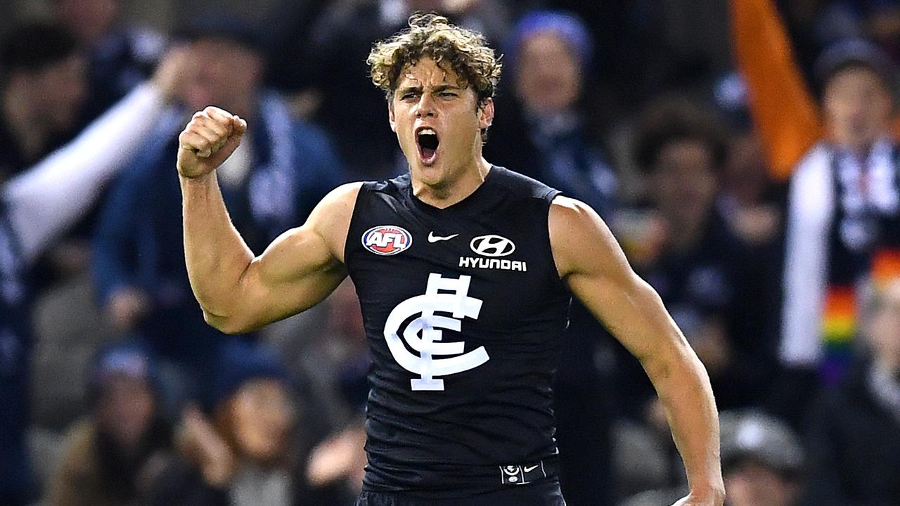Charlie Curnow won’t play senior footy in 2020 after injury setbacks (Photo by Quinn Rooney/Getty Images).