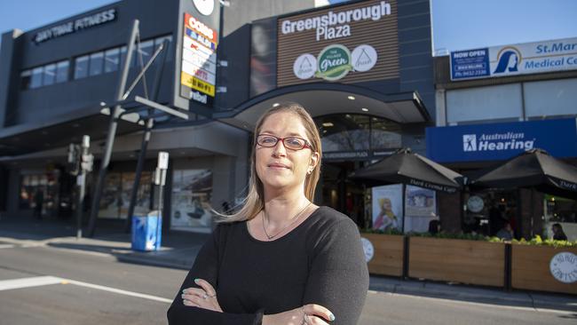 Bianca Laudani's son was attacked by youths while he was eating dinner with his friends at McDonald’s, outside Greensborough Plaza. Picture: Ellen Smith