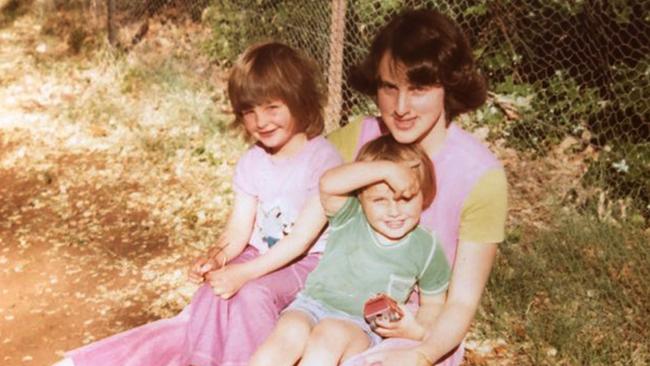 Marion Barter and her two children Sally and Owen.