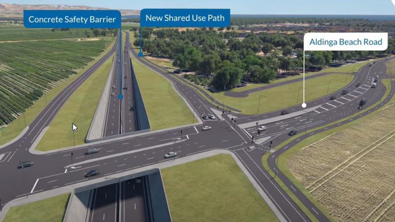 Main South Road duplication Stage 2 artist impressions. Picture: Supplied