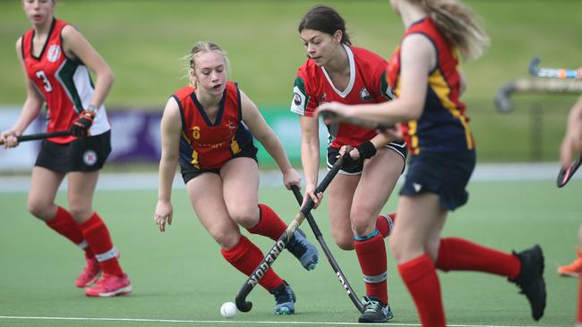 Henley’s Gabby Matreska controlling the ball against St Mark’s. Picture: Dean Martin